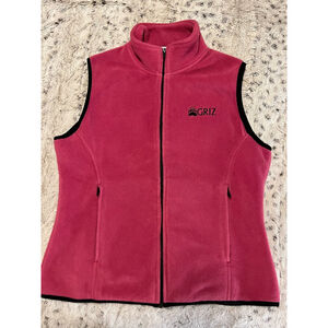 University of Montana Grizzlies Port Authority Fleece Vest Womens Size XL EUC